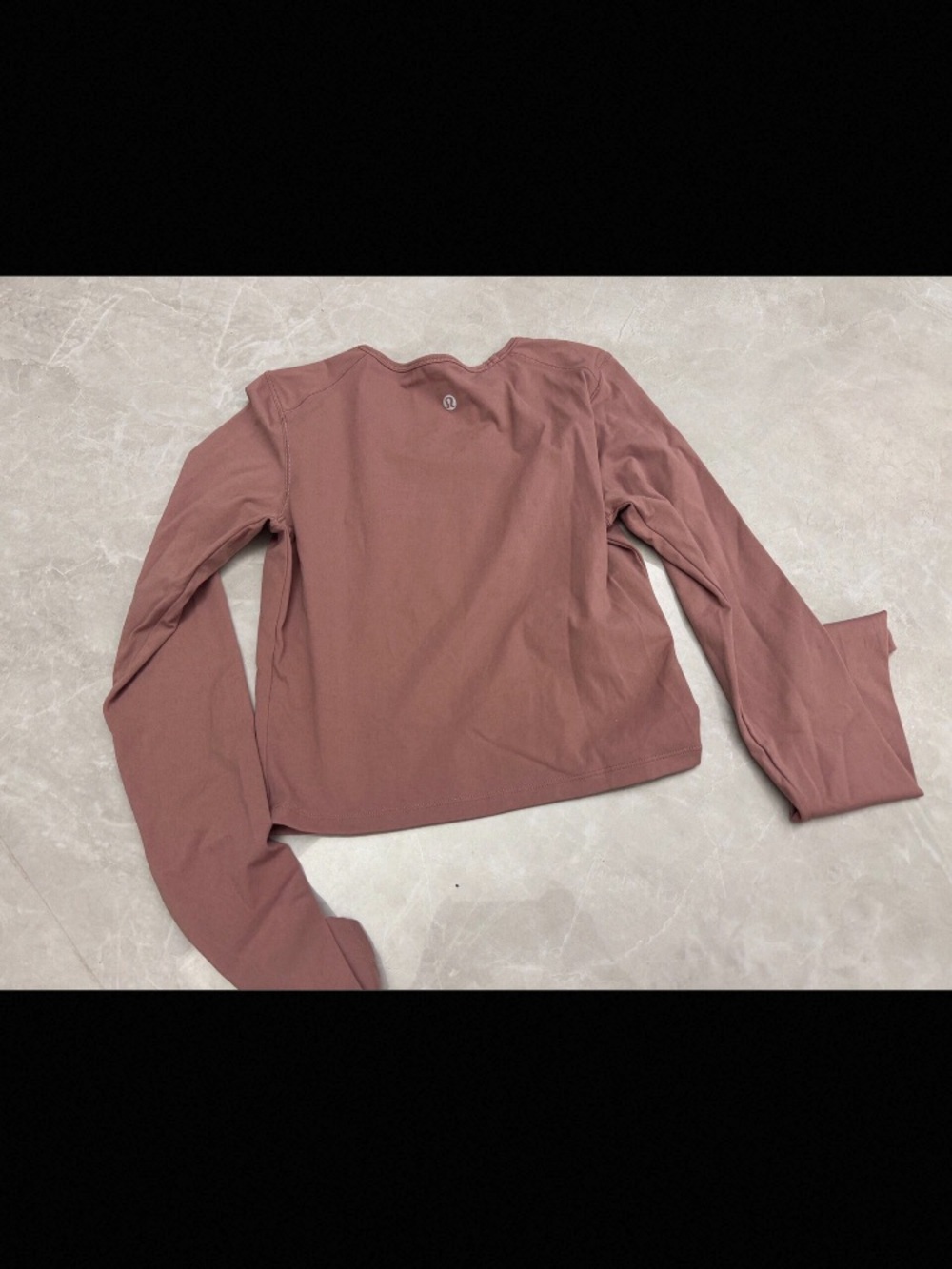 Womens Long Sleeve Crew Top in Dusty Rose